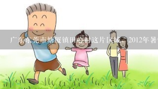 广东东莞市塘厦镇田心村这片区域，2012年暑假期间是否有私人办的幼儿托儿所？