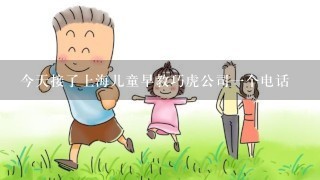 今天接了上海儿童早教巧虎公司一个电话